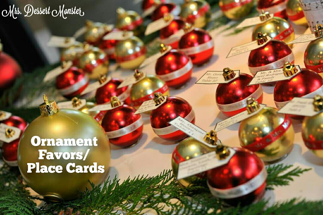 Wedding Wednesday – Ornament Favors/ Place Cards  Mrs 