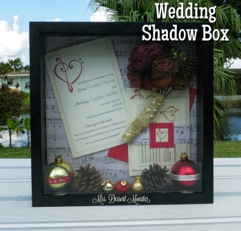 Wedding Shadow Box - Mrs. Dessert Monster