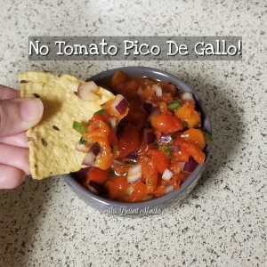No Tomato Roasted Red Pepper Pico De Gallo - Mrs. Dessert Monster