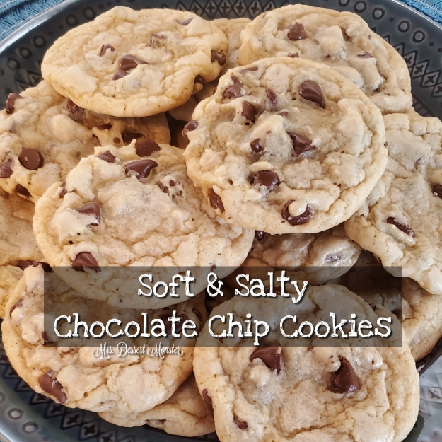 Soft &amp; Salty Chocolate Chip Cookies - Mrs. Dessert Monster